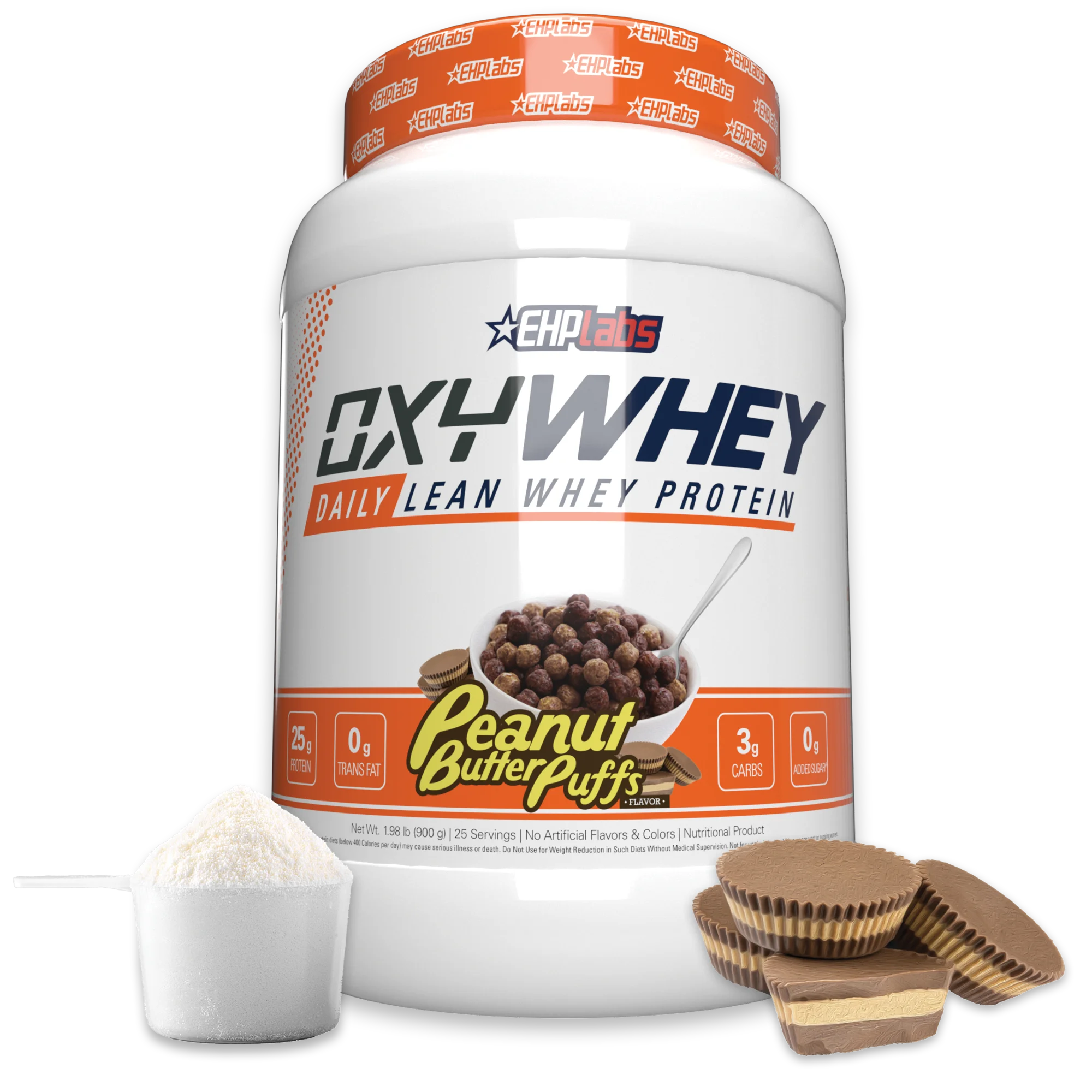 EHP labs - Oxywhey (27 Serves) - Peanut Butter Puffs
