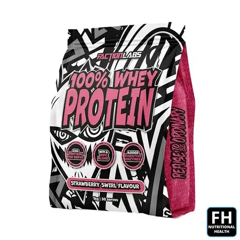 Faction Labs - 100% Whey Protein - Strawberry Swirl