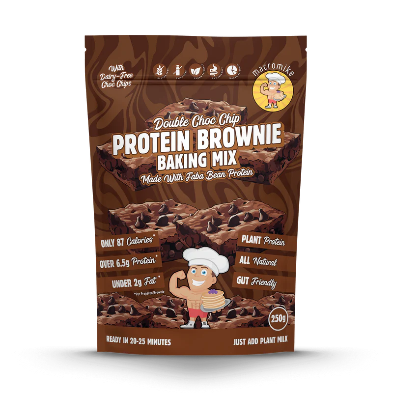 Macro Mike - Protein Brownie Baking Mix - Double Choc Chip